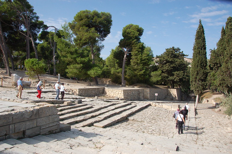 área teatral del Palacio de Knossos