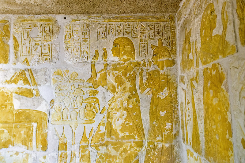 relieves de la tumba de Maya en Saqqara