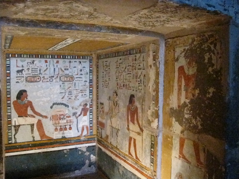 Pinturas murales de la tumba de Sarenput II en Qubbet el-Hawa