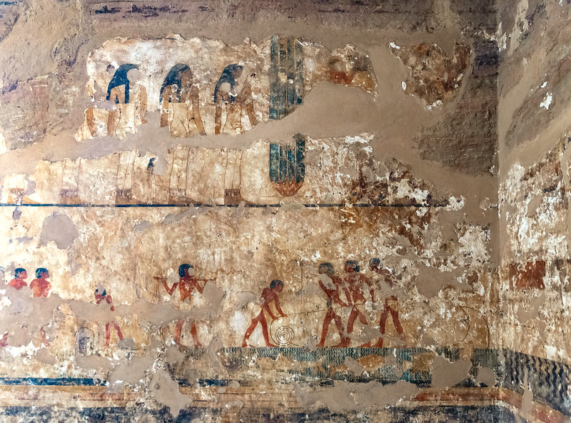 pinturas murales de la tumba de Sarenput I en Qubbet el-Hawa