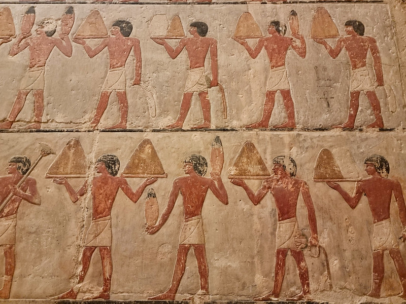 Relieve del interior de la mastaba de Ti en Saqqara