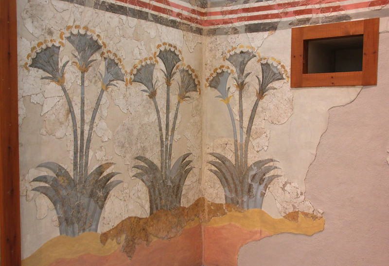 Fresco de los Papiros de la Casa de las Damas de Akrotiri