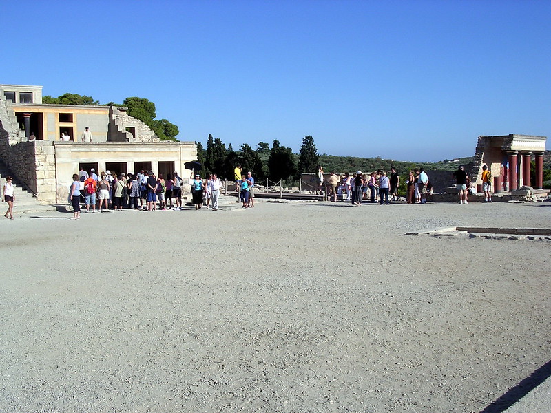 patio central del palacio de Knossos