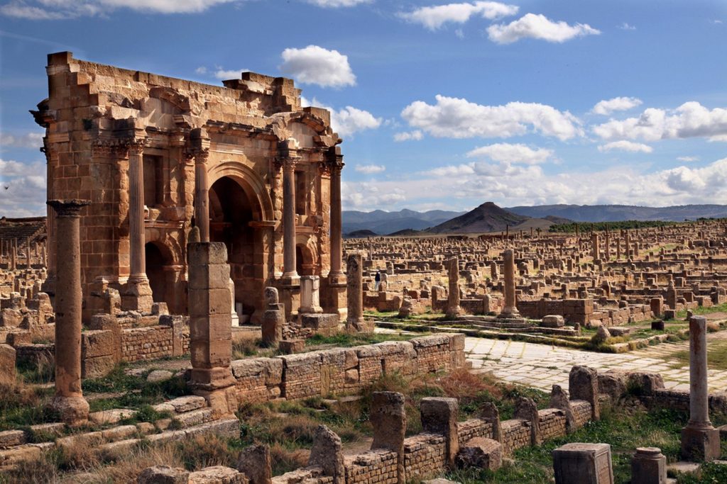 vestigios romanos de Timgad, Argelia romana