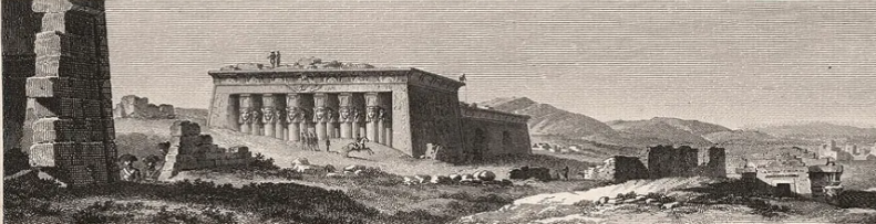 templo de Dendera dibujado por Denon