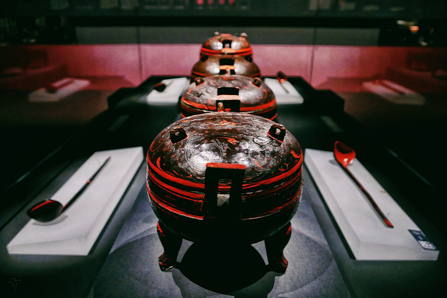 piezas procedentes de las tumbas de Mawangdui