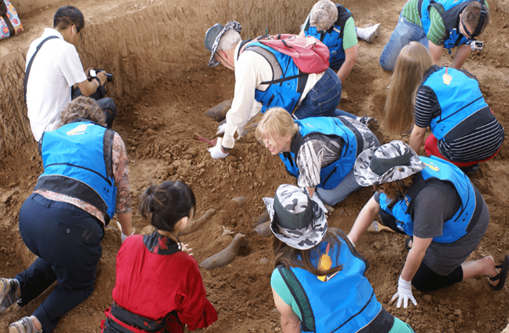 experiencia de excavaciones arqueológicas en Yangling