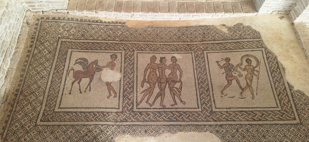 mosaicos de la villa romana de Fuente Álamo en Puente Genil