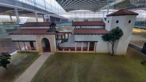 villas romanas en España, maqueta de la villa romana de la Olmeda, Palencia