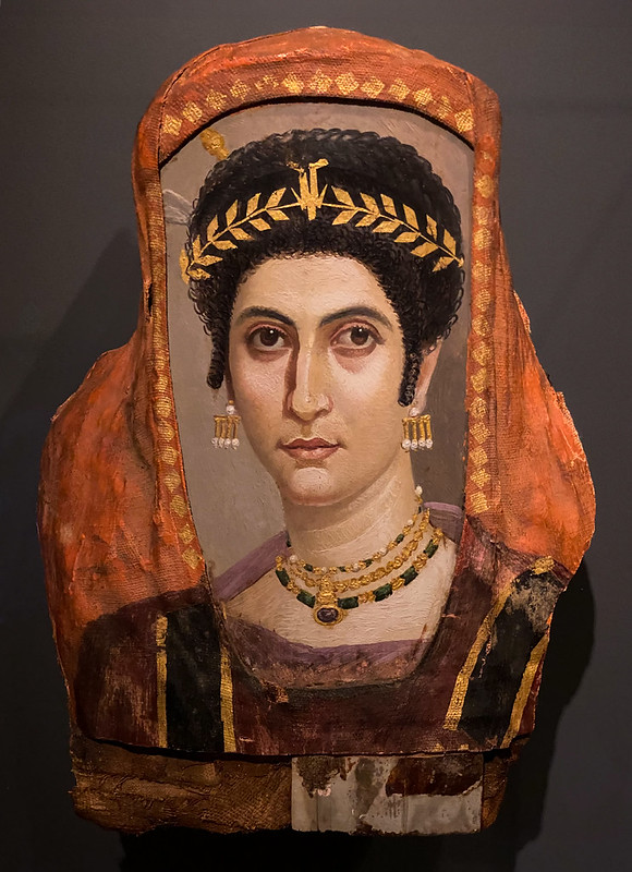 Isadora, retrato de El Fayum en el Getty Villa de Los Ángeles