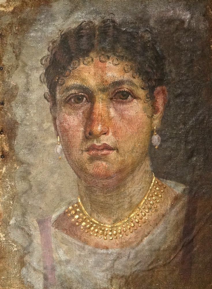 Retrato de Aline, descubierto en Fayum