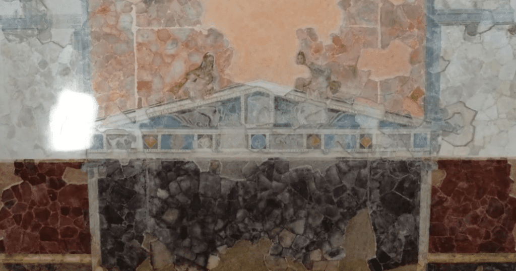 frescos de la villa de Catulo en Sirmione