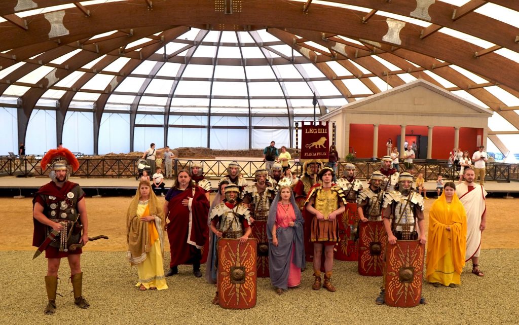 recreación histórica de Naissus, Nis, Serbia