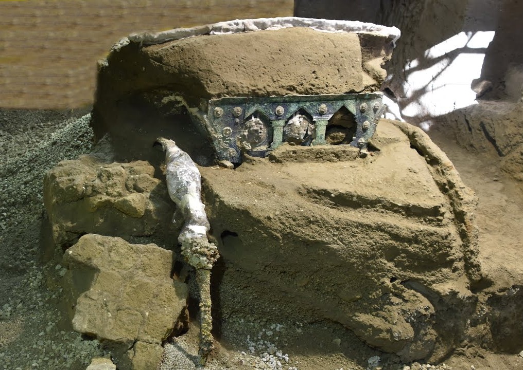 pilentum descubierto en Civita Giuliana, Pompeya