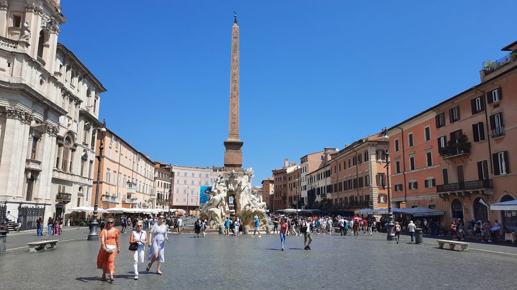 Piazza Navona donde se encontraba el estadio de Domiciano en Roma