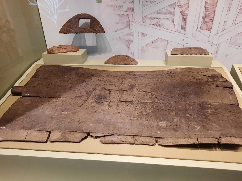 banco de trabajo de Atto en el museo de Vindolanda