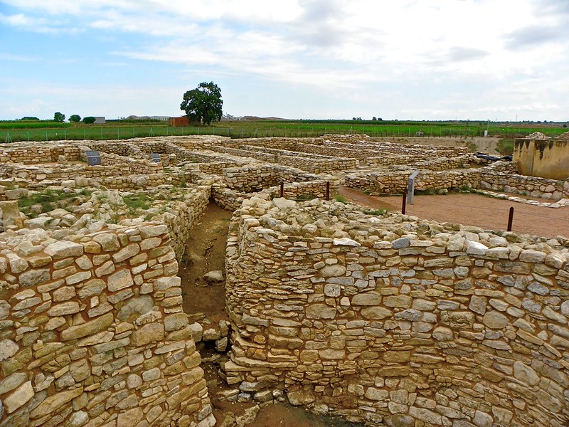 interior de la fortaleza de los ilergetes de Els Vilars d'Arbeca