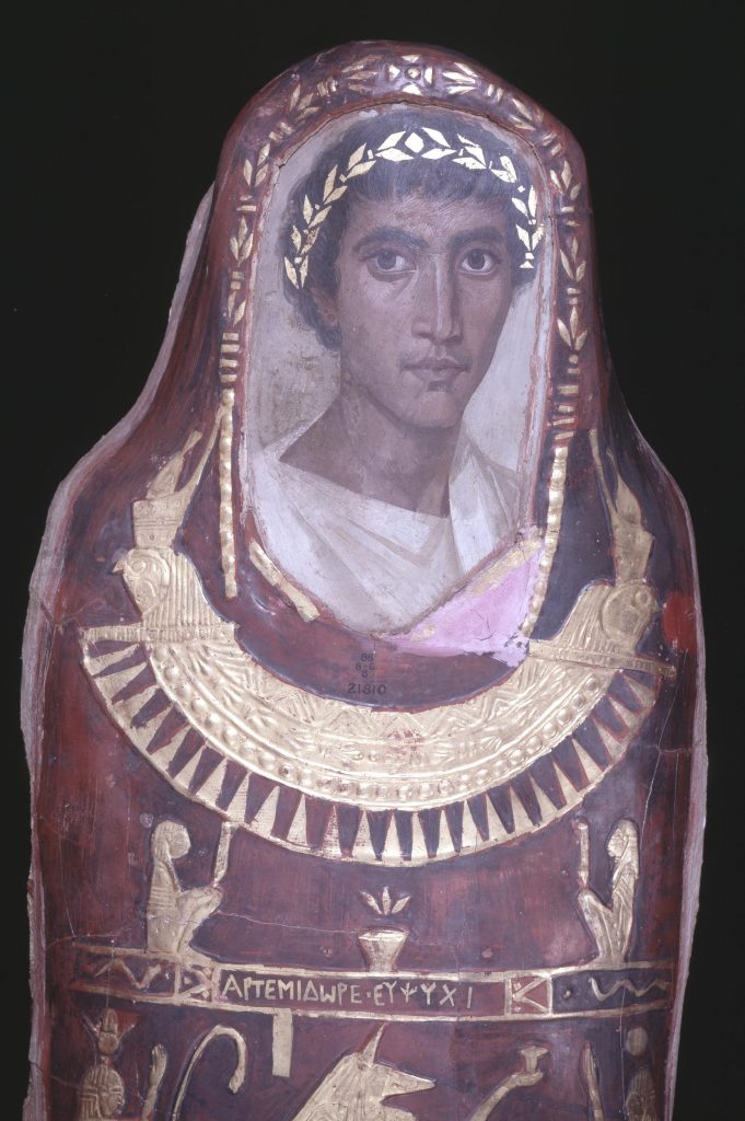 retrato y momia de Artemidoro, en el British Museum de Londres