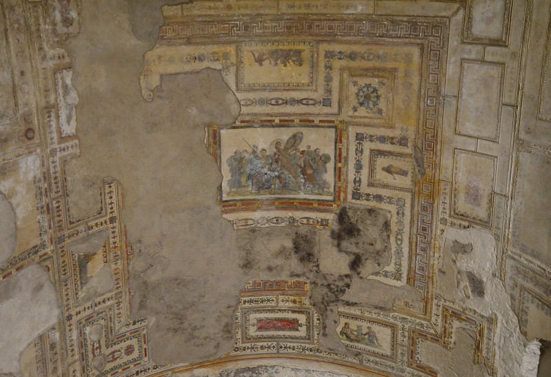 Pinturas murales de la Domus áurea de Nerón en Roma