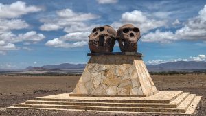 Monumento en la Garganta de Olduvai