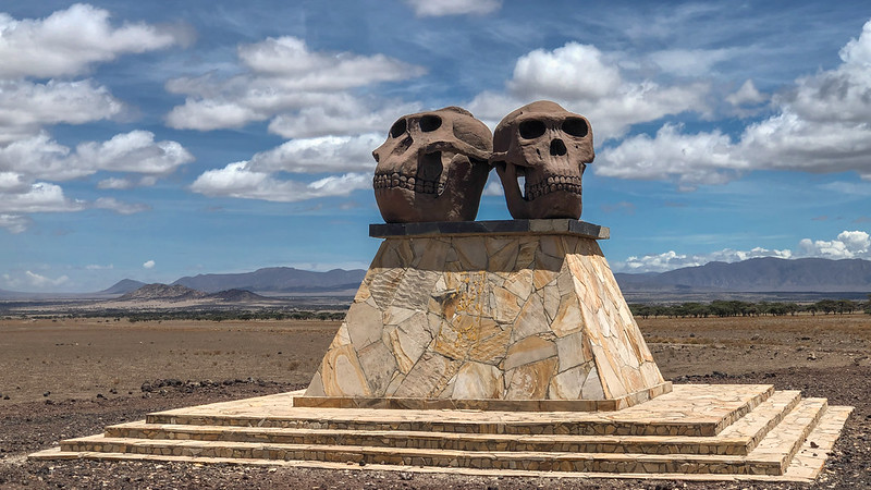 Monumento en la Garganta de Olduvai