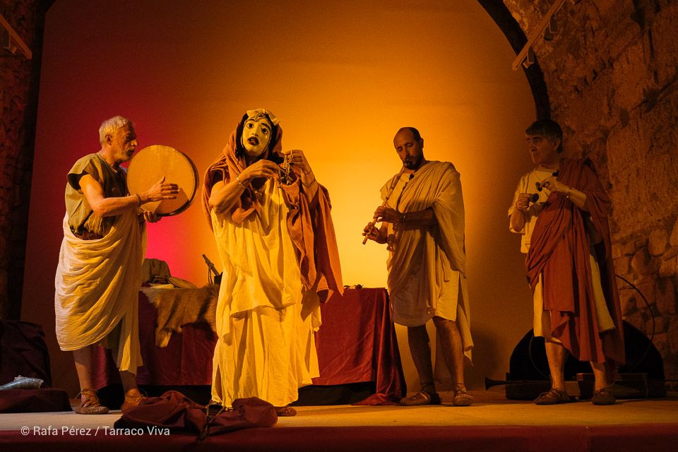 representación teatral a cargo de Ludi Scaenici en el festival romano Tarraco Viva