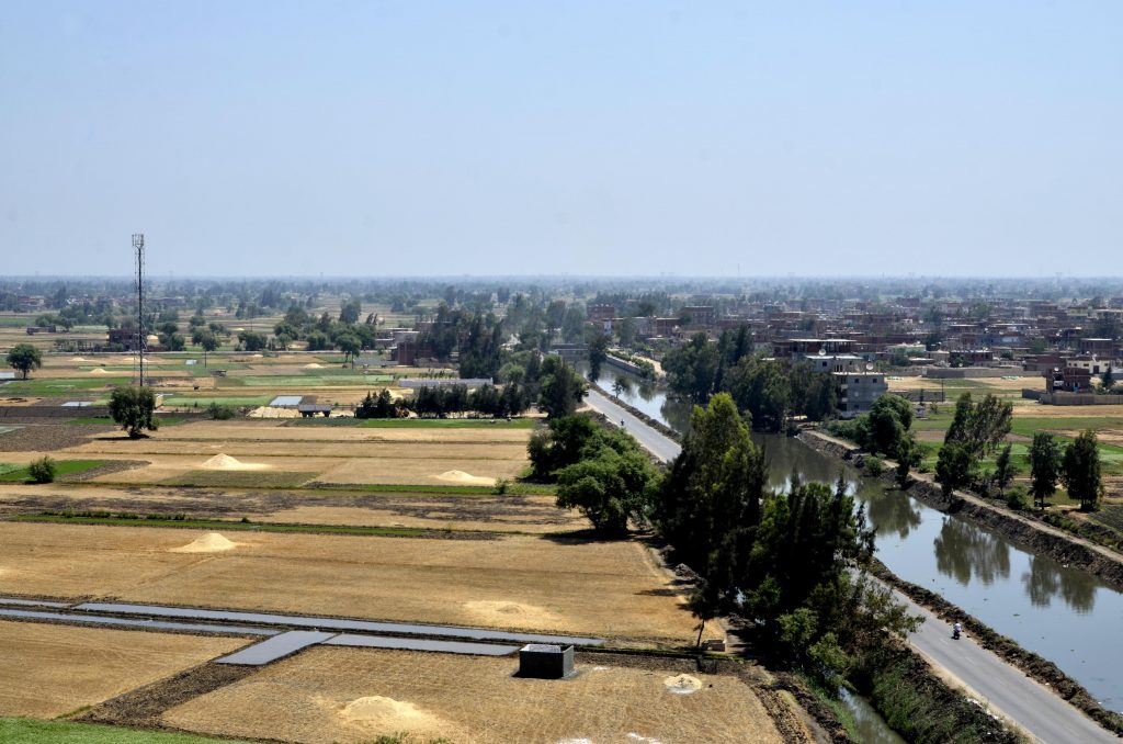 panorámica de Qantir, el lugar donde se hallaba la ciudad de Pi-Ramsés
