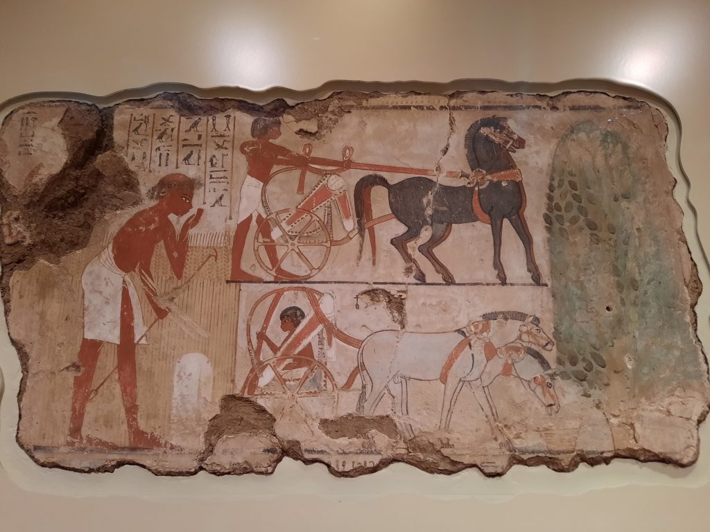 Pintura mural de la tumba de Nebamun en el Museo Británico