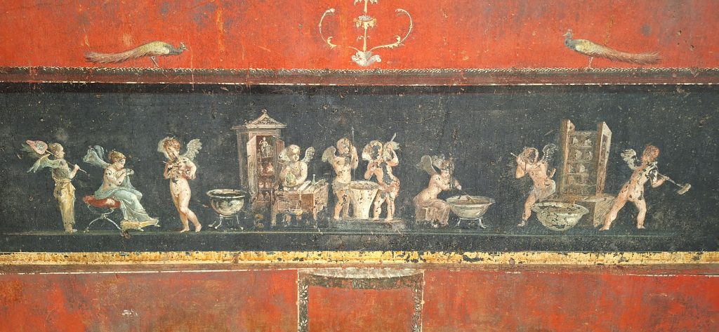 fresco de Pompeya El imperio romano en Pompeya