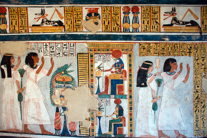Dra Abu el-Naga pintura mural de Dra Abu el-Naga