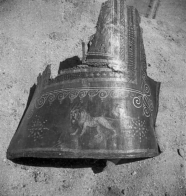 parte del scutum romano descubierto en Dura Europos
