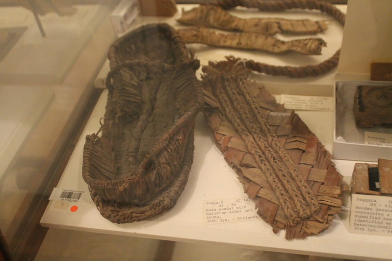 Petrie Museum de Londres sandalias egipcias en el Petrie Museum de Londres