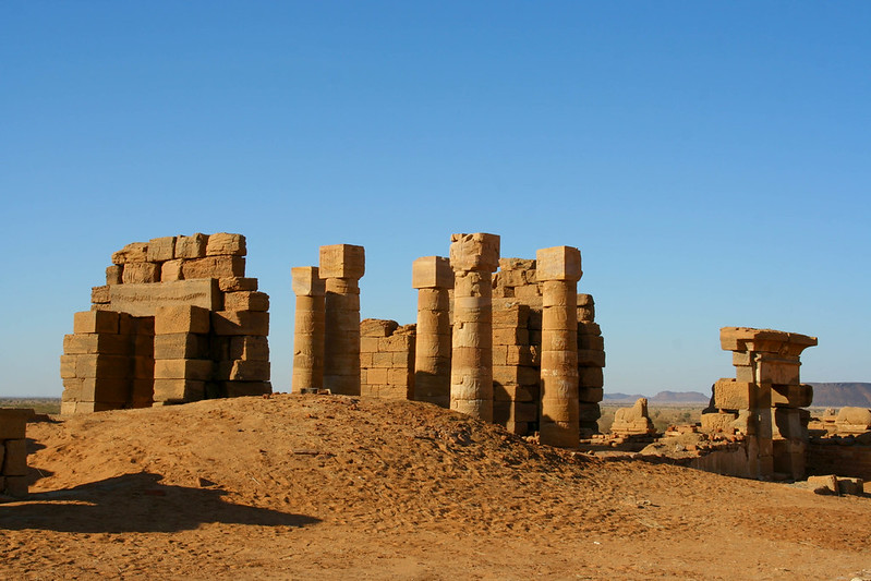 Templo de Amón en Naqa, reino de Kush, Sudán