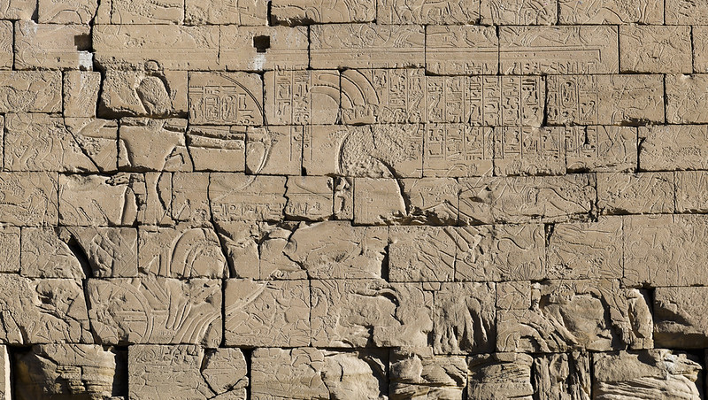 Relieves del primer pilono del Ramesseum