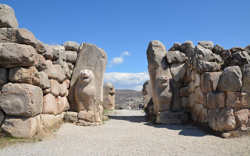 Puerta de los leones de Hattusa, capital del reino hitita
