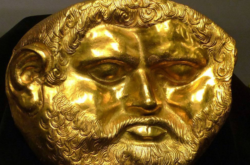 Máscara funeraria del túmo de Svetitsa