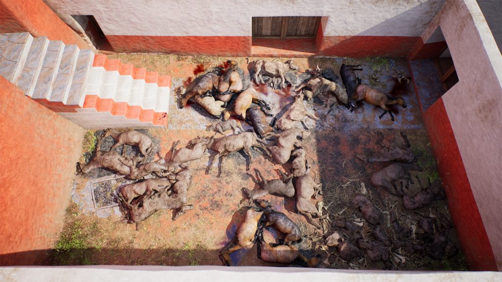 Recreación digital del sacrificio de Casas de Turuñuelo realizado por JR Casals