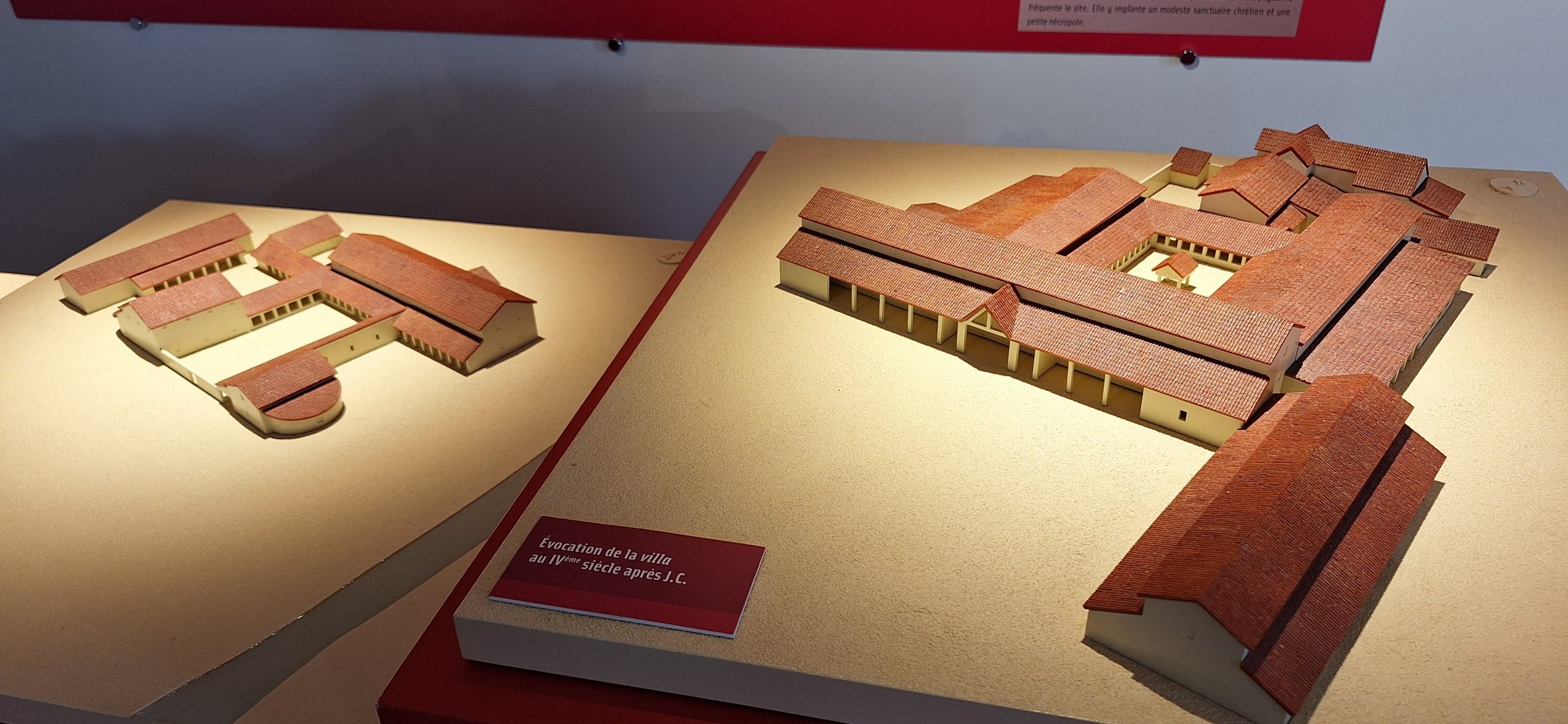maqueta de la villa romana de Lalonquette