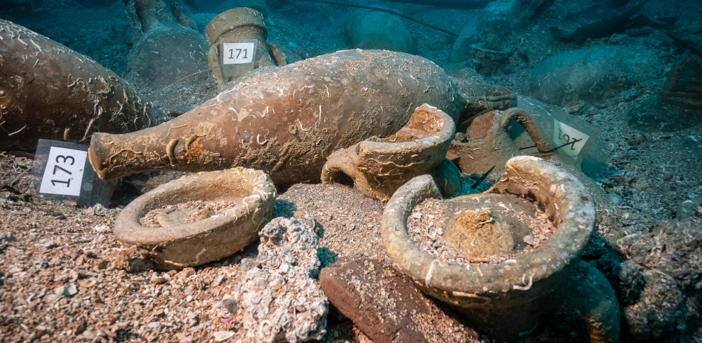 ánforas del pecio romano Illes Formigues II