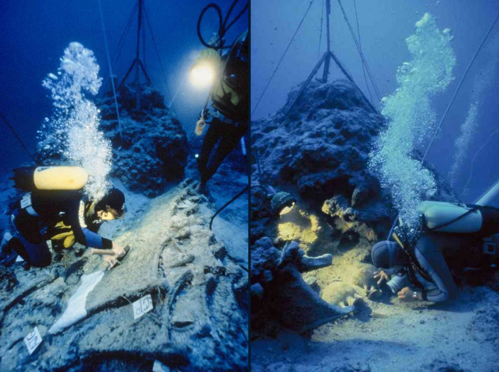 inmersiones submarinas en el pecio Uluburun