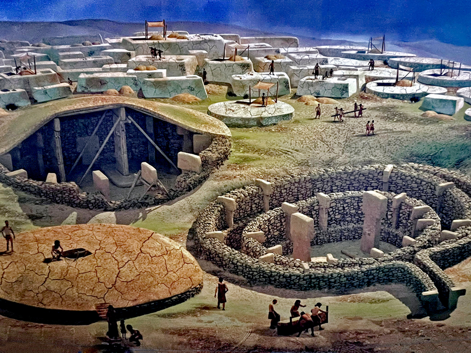 Maqueta de reconstrucción de Göbekli Tepe, Centro de Visitantes del Yacimiento Arqueológico de Göbekli Tepe