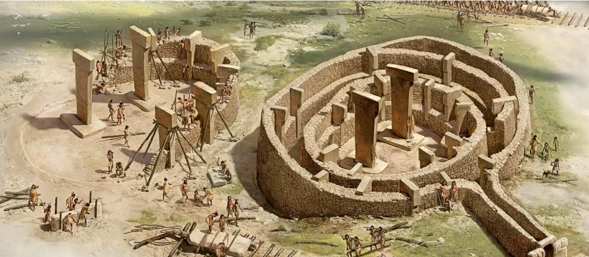 recreación de Göbekli Tepe